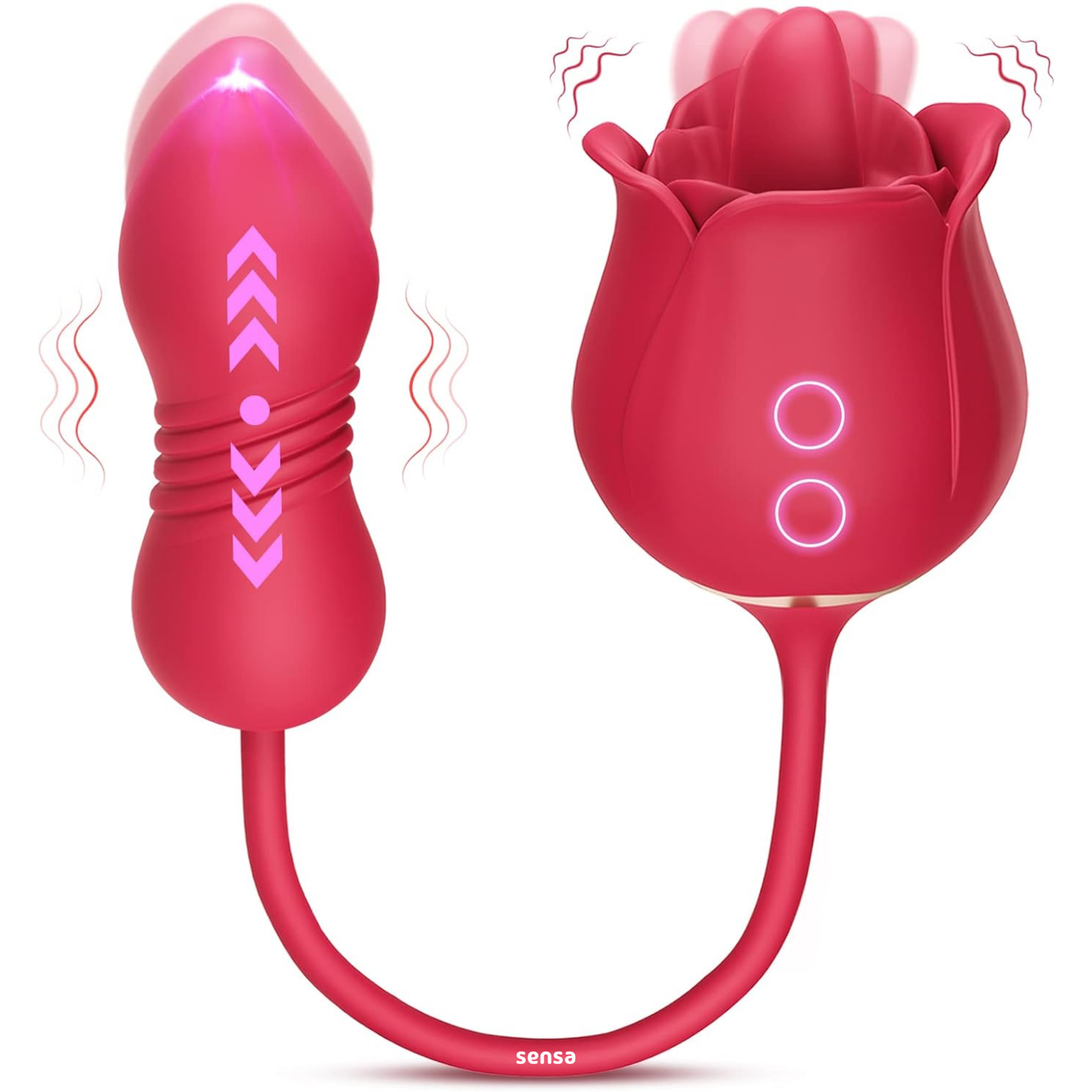3 in 1 Roos Vibrator - Bef, G-Spot & Clitoris Stimulator
