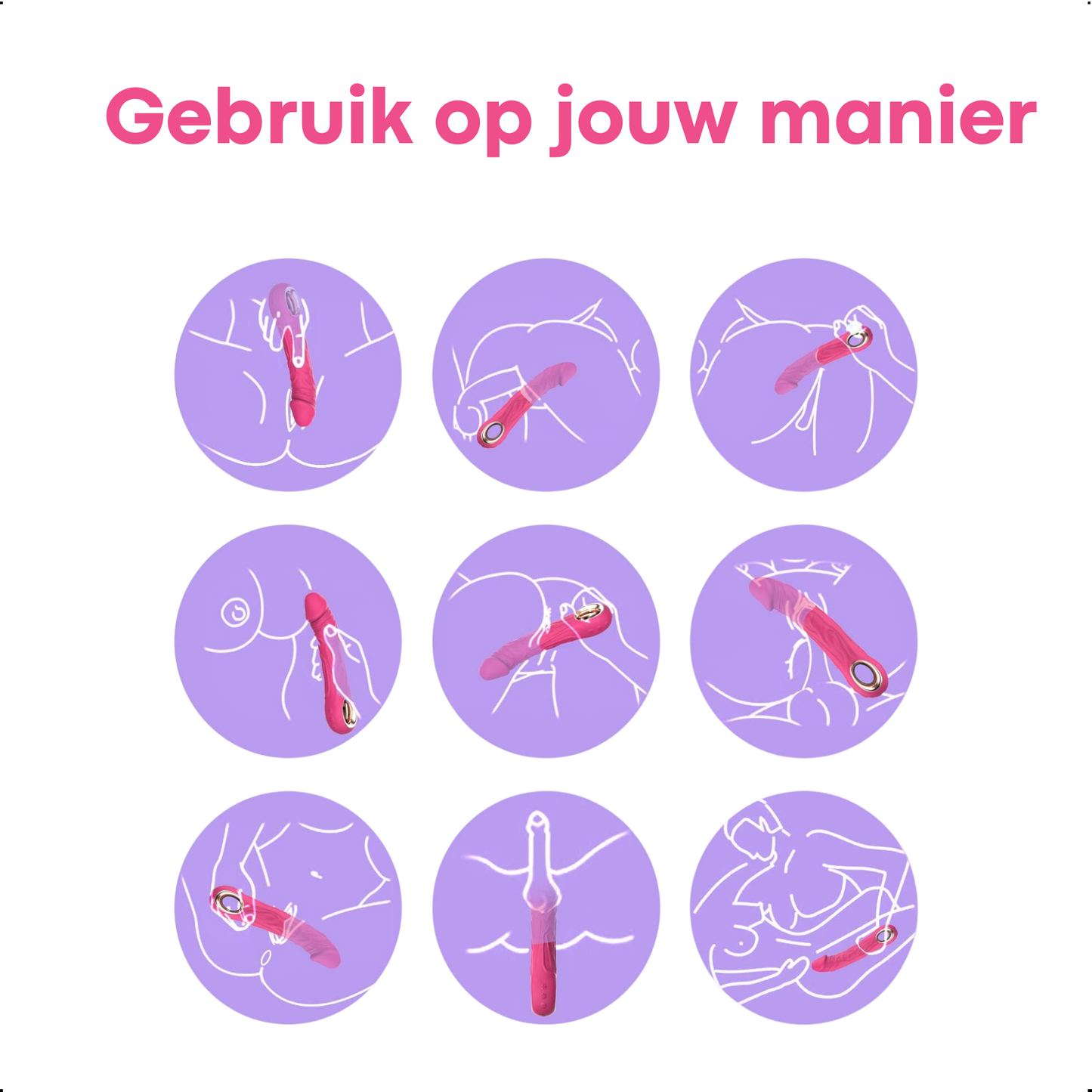 Roze Vibrator - G-Spot en Clitoris Stimulator