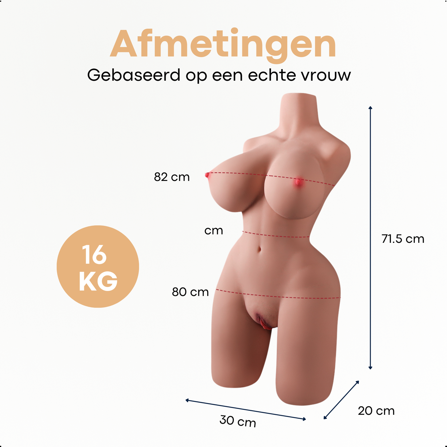 Levensechte Sexpop 16 kg