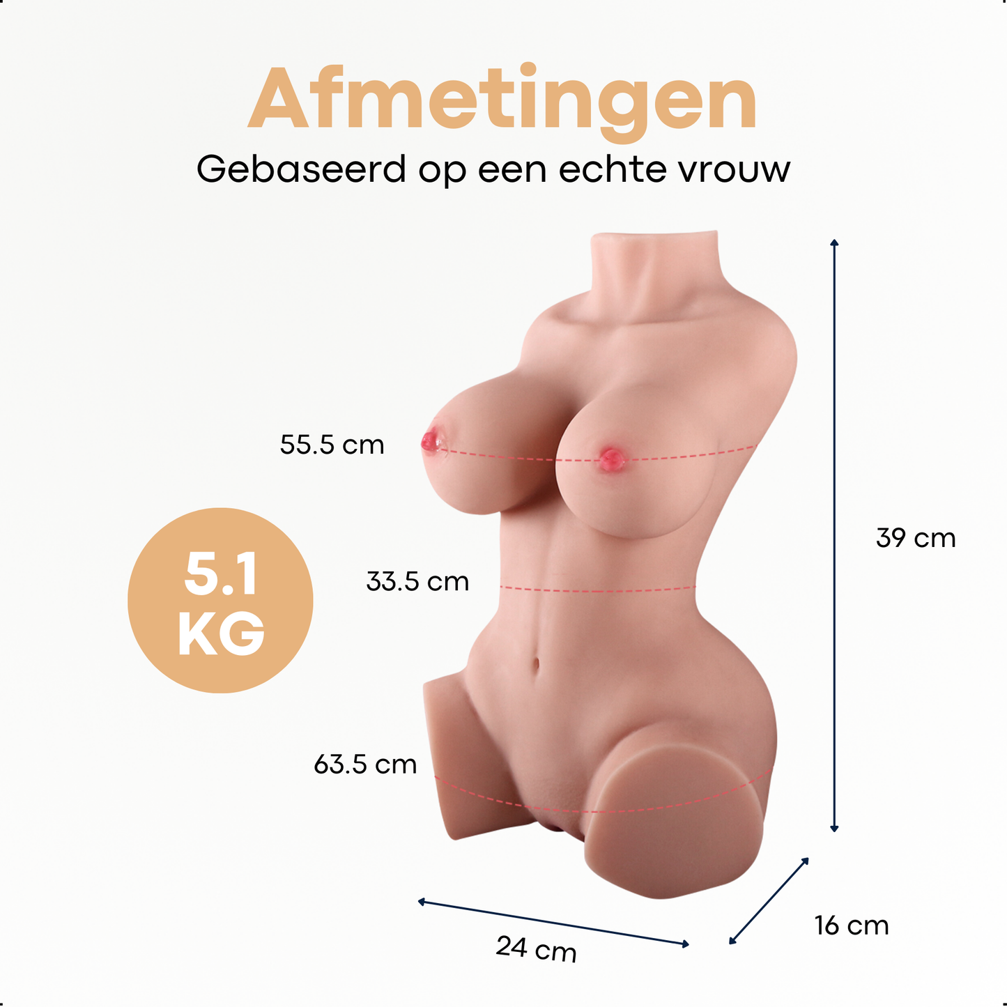 Levensechte Sexpop 5.1 kg